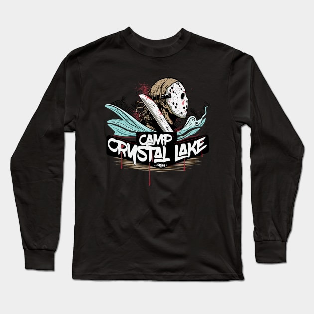 Camp Crystal Lake Long Sleeve T-Shirt by Frajtgorski